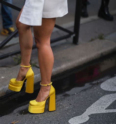 versace plant heels|versace platform heels.